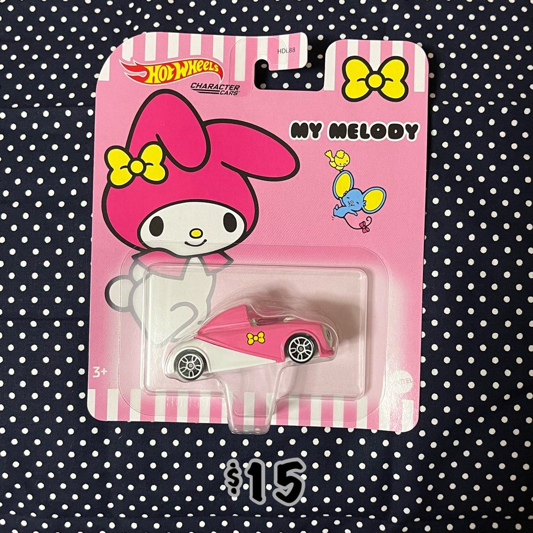 Hot Wheels Original Sanrio Characters Toy Car Hello Kitty My Melody  Cinnamoroll Gudetama