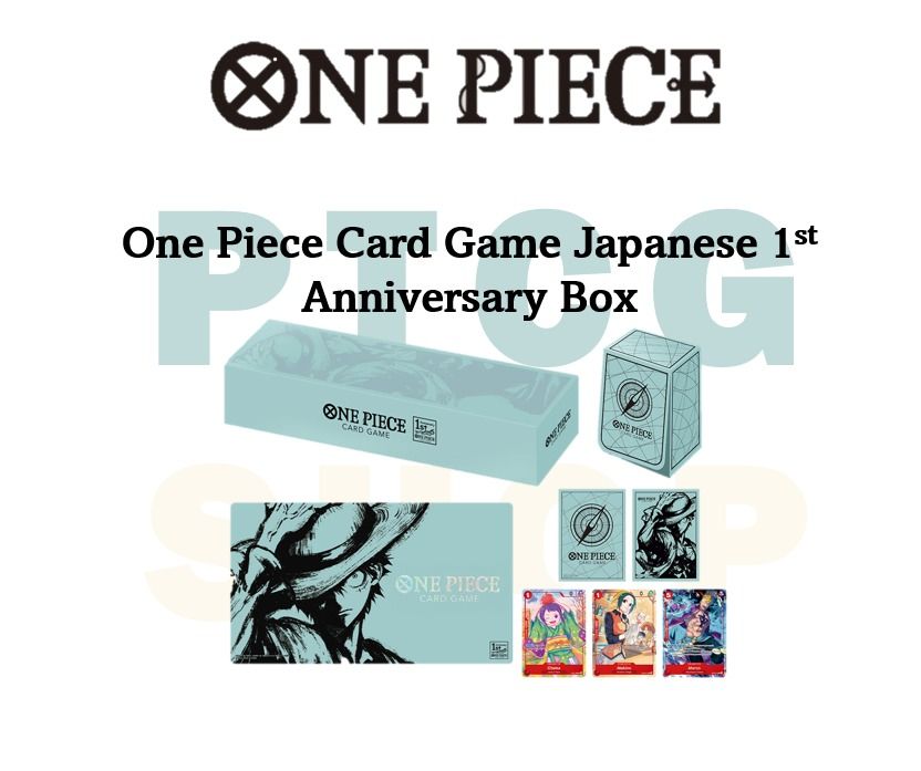 PO) One Piece Card Game Japanese 1st (First) Anniversary Box - One Piece  (OP) TCG, Hobbies & Toys, Toys & Games on Carousell