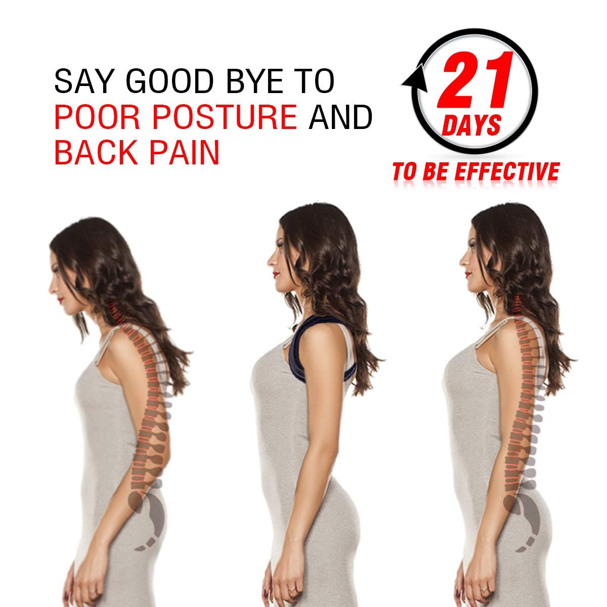 Posture Corrector for Women, Adjustable Back Posture Corrector for Men,  Effective Comfortable Best Back Brace for Posture under Clothes, Back Support  Posture Brace for Shoulder and Back Pain Relief : : Health