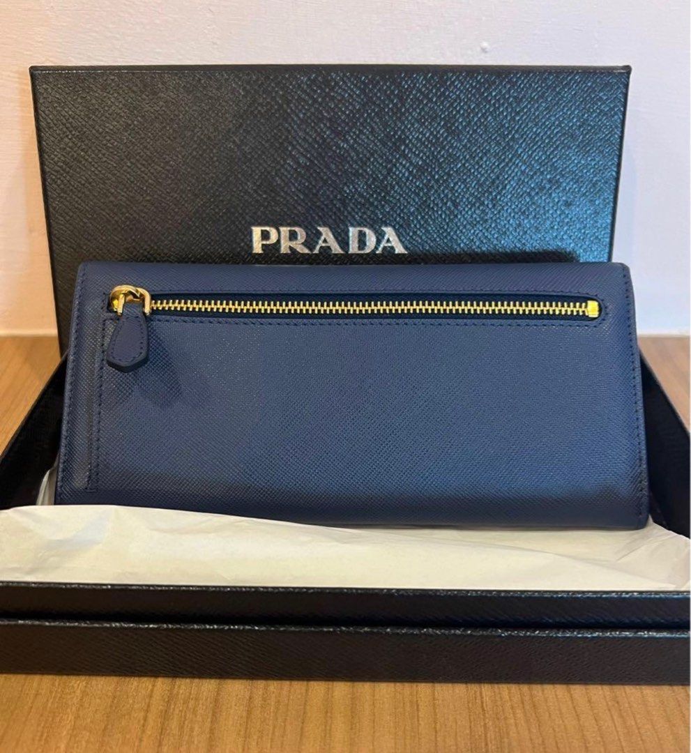 Prada Portafoglio Pattina Wallet, Luxury, Bags & Wallets on Carousell