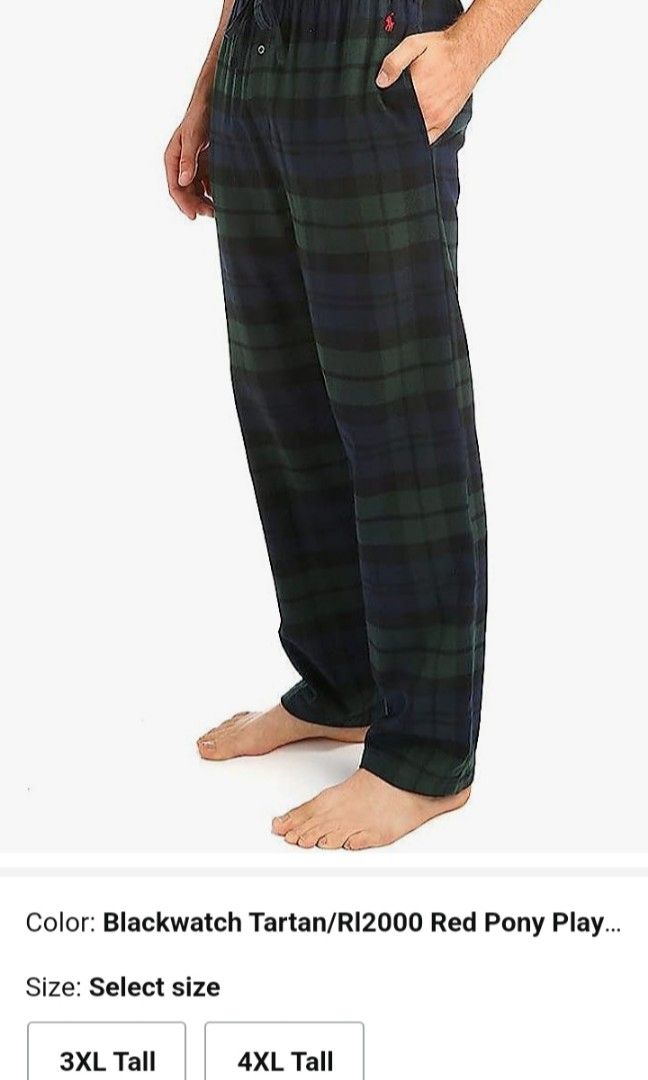 Ralph lauren plaid pjs clearance