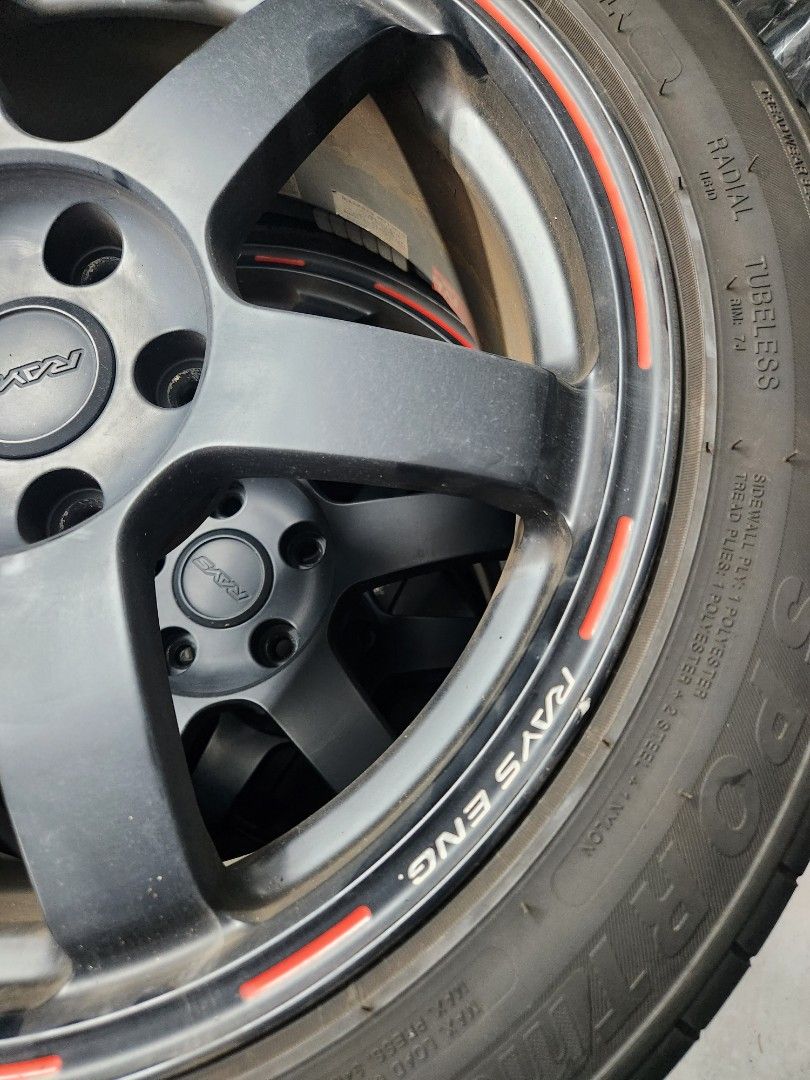 Rays original 17inch time attack, Car Accessories, Tyres & Rims on