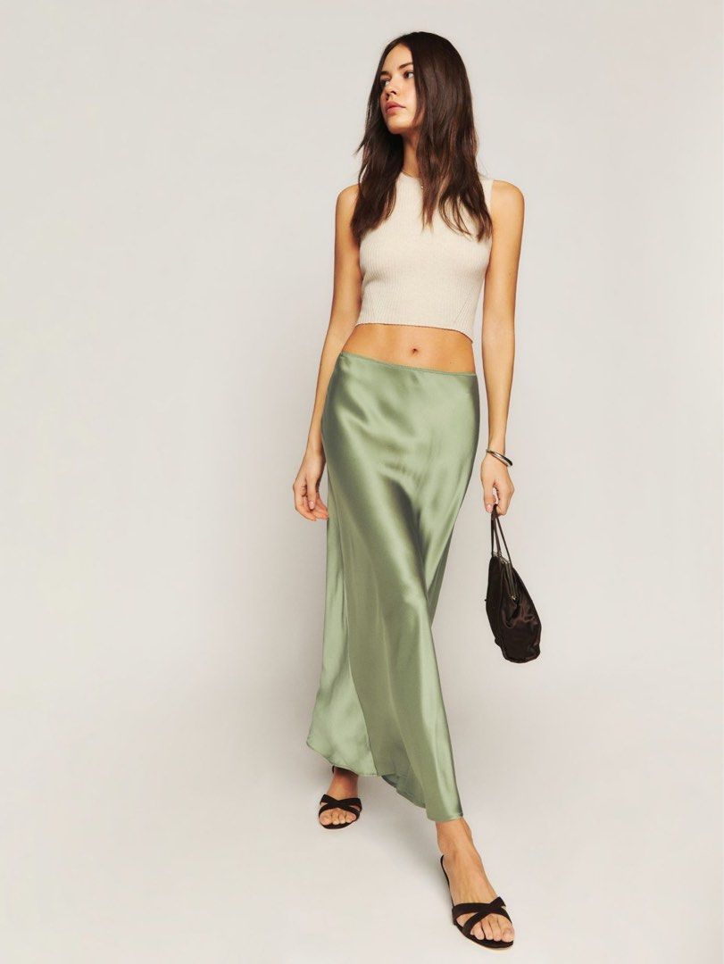Silk midi skirt 07 online