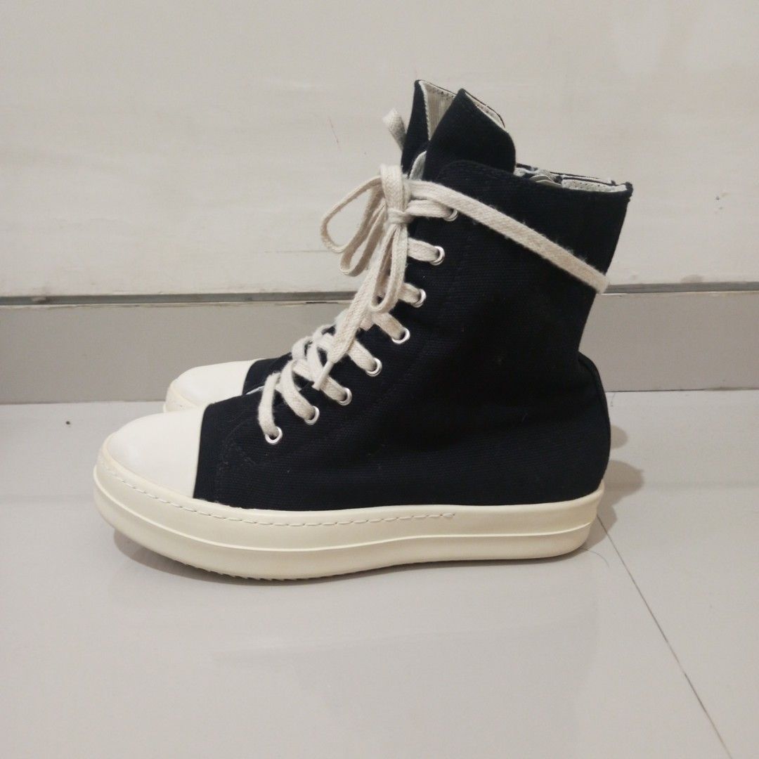 Rick owens drkshdw ラモーンズ キャンバス size 43