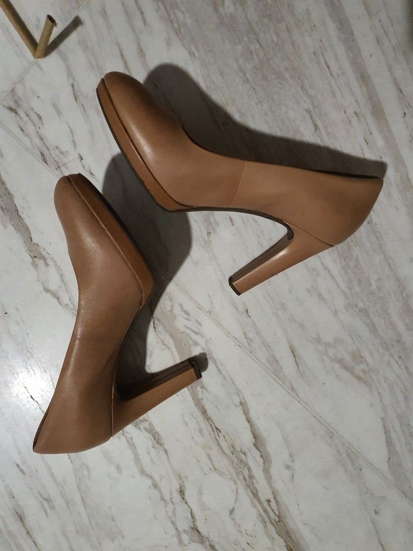 Genuine top leather heels