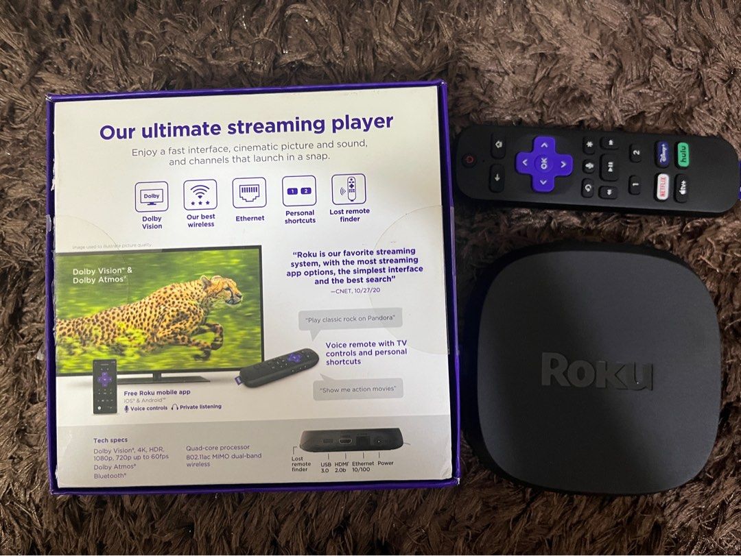 ROKU ultra 4k streamer tv warranty till 2025, TV & Home Appliances, TV