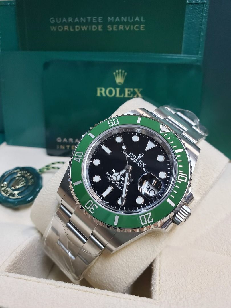 ROLEX SUBMARINER 126610LV 2023 新綠水鬼Mark 2 MK2, 名牌, 手錶