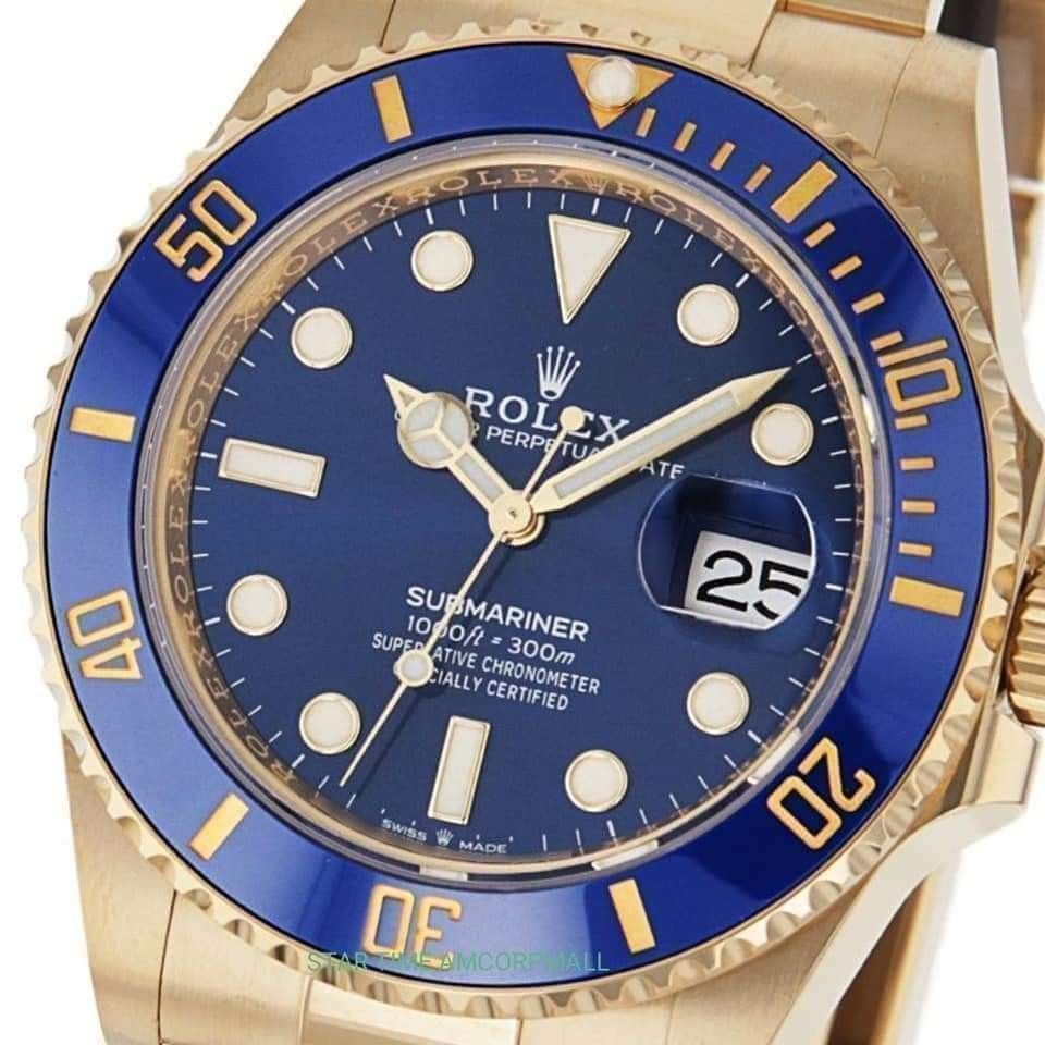 Rolex submariner new arrivals yellow gold blue