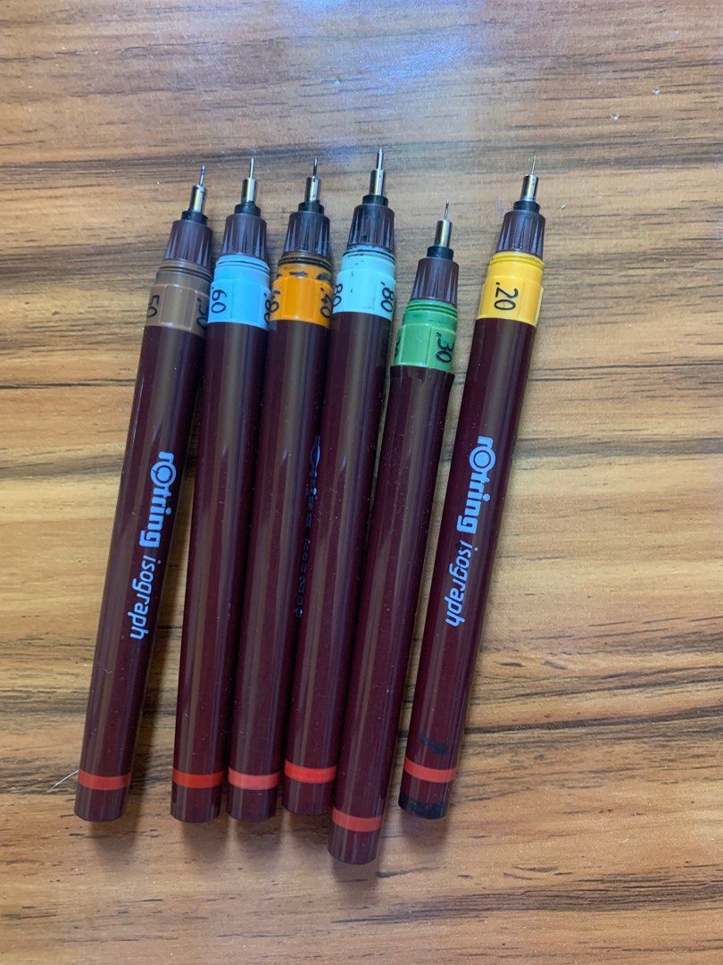 Rotring Technical Pen Isograph .2, .3, .4, .5, .6, .8 (Arki Materials