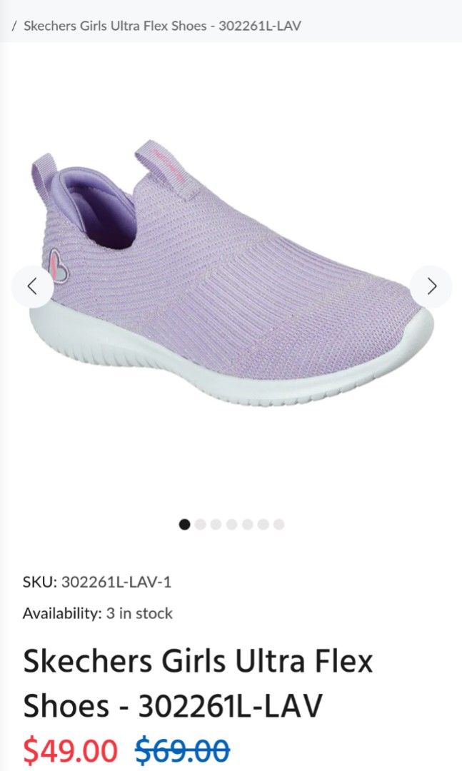 Sketchers Shoes ultra flex lavender colour Babies Kids