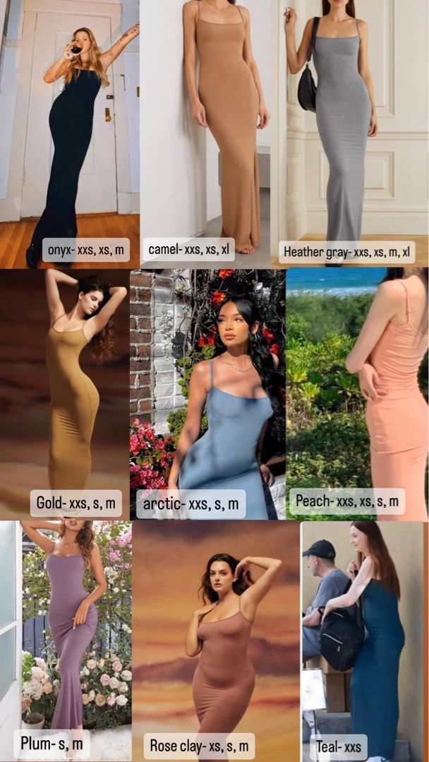 Skims ~ Soft Lounge Long Slip dress authentic, Women's Fashion
