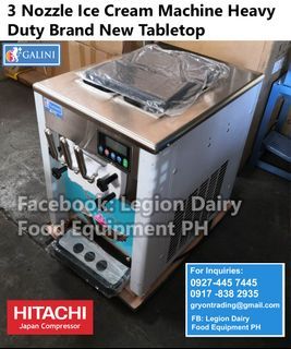soft serve ice cream machine 1 nozzle 3 nozzle heavy duty BNEW Japan Compressor
