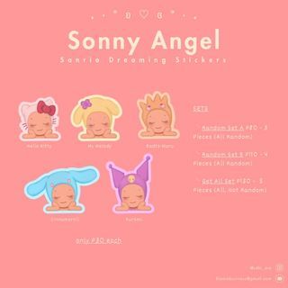 Sonny Angel x Sanrio Dreaming Stickers