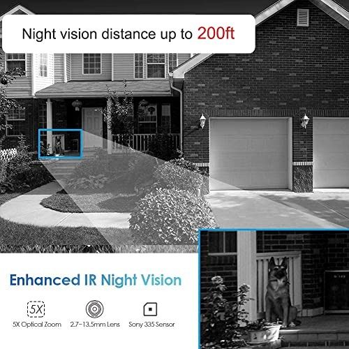 200 ft night vision security camera discount