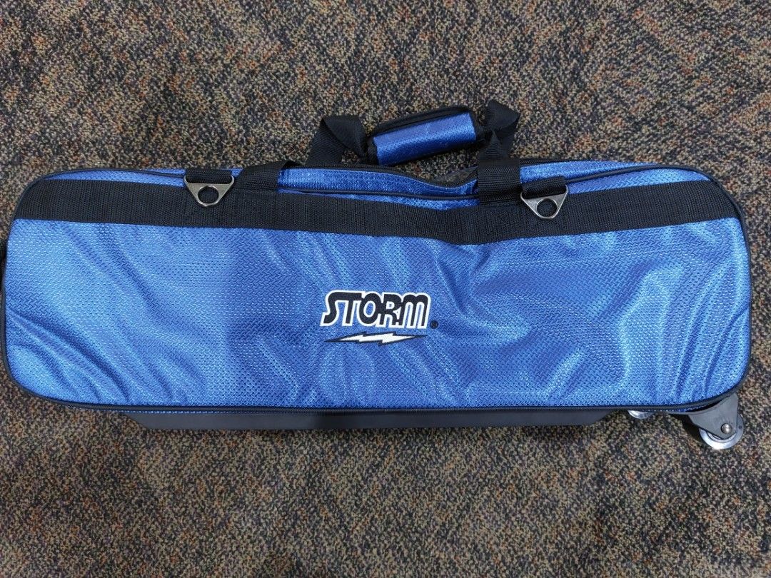 Storm 3 Ball Tournament Travel Roller/Tote - Black/Blue