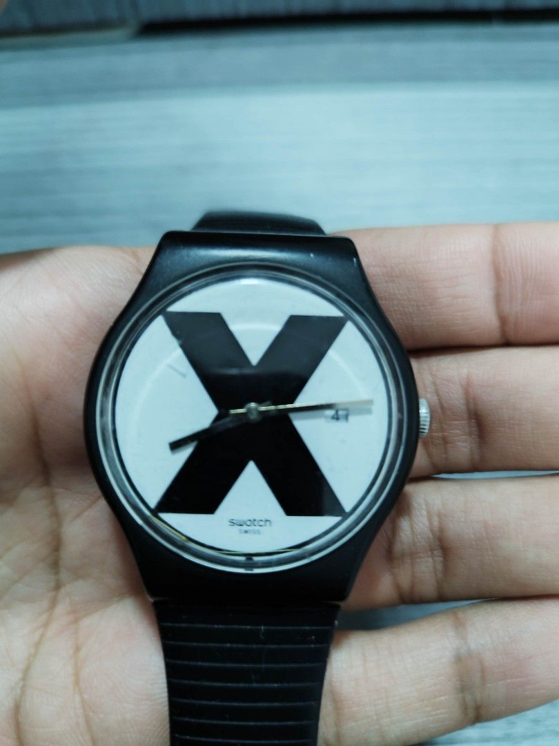 Swatch xx sales rated black