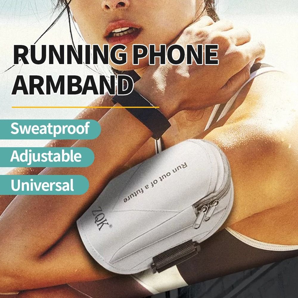 Sports Armband Phone Case Compatible With iPhone/Samsung/Huawei Universal  Sport Phone Case Arm Band Running Bags with Earphone Port Multifunctional  Zipper Phone Key Wallet for Cycling Letter X Wrist Pouch Bag