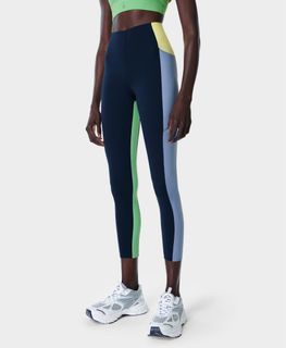 Sweaty Betty Power High Waist 7/8 Colour Block Gym Leggings tights pants