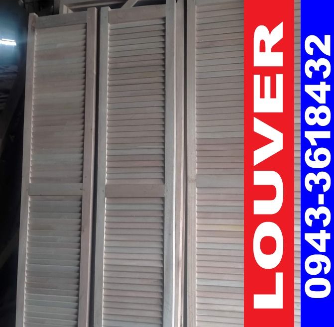 Tanguile Louver Door / Window Wooden Louver, Furniture & Home Living