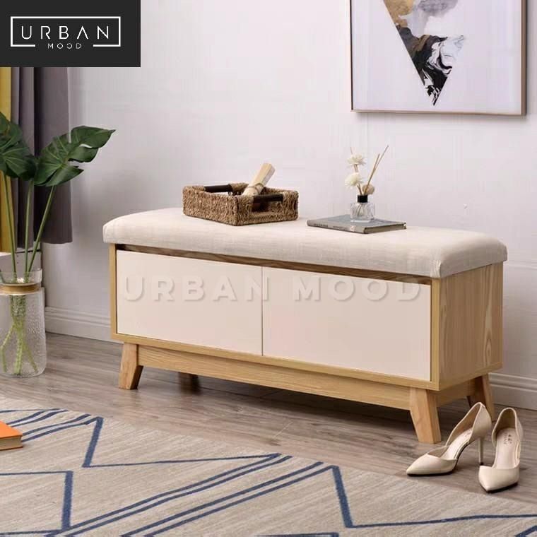 Scandinavian shoe bench shop