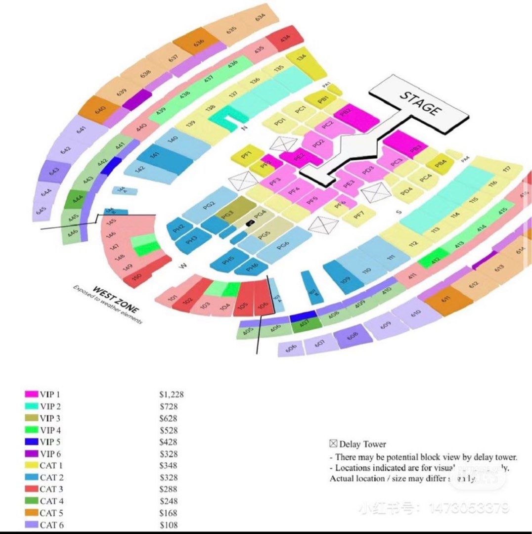 Taylor Swift Day 1 VIP 1 Row 1 tickets Eras Tour Singapore March 2024