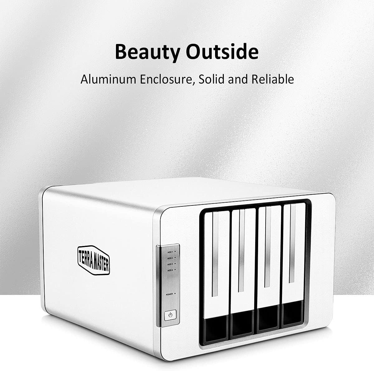 TERRAMASTER D4-300 USB 3.1(Gen1) Type-C Storage External Hard Drive ...