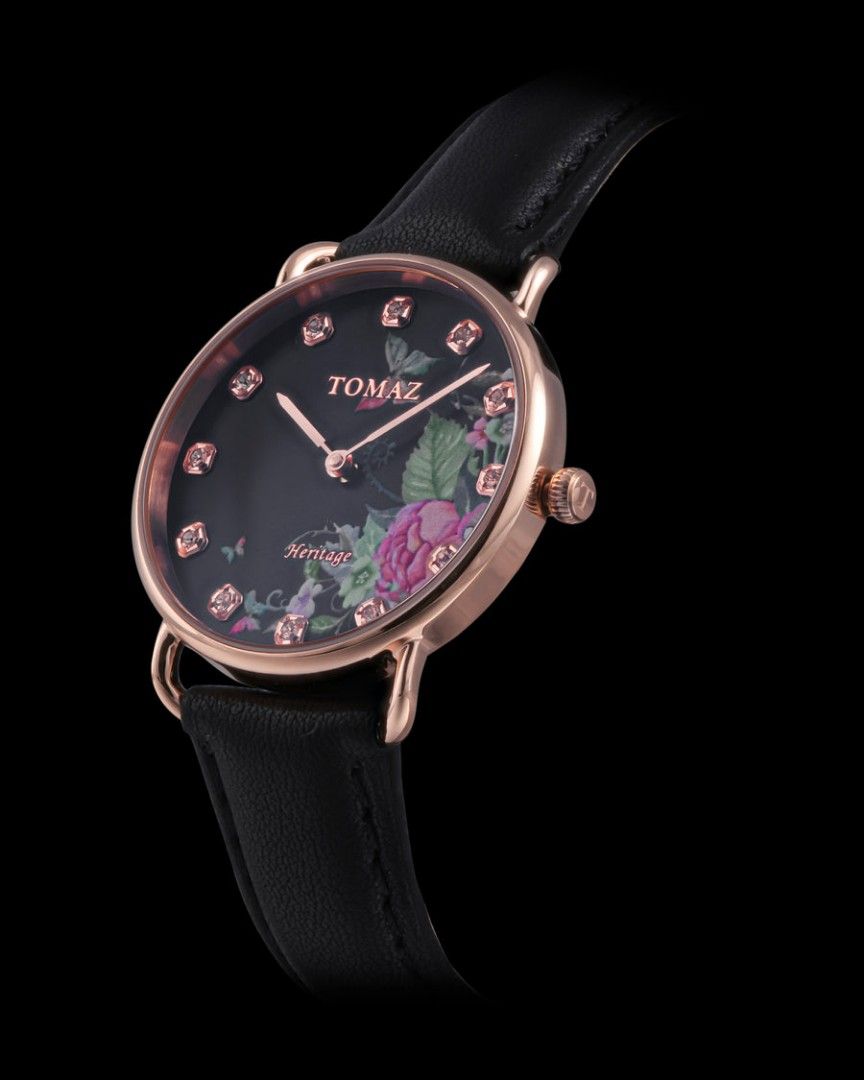Tomaz Ladies Watch Black Leather Strap Luxury Watches on Carousell