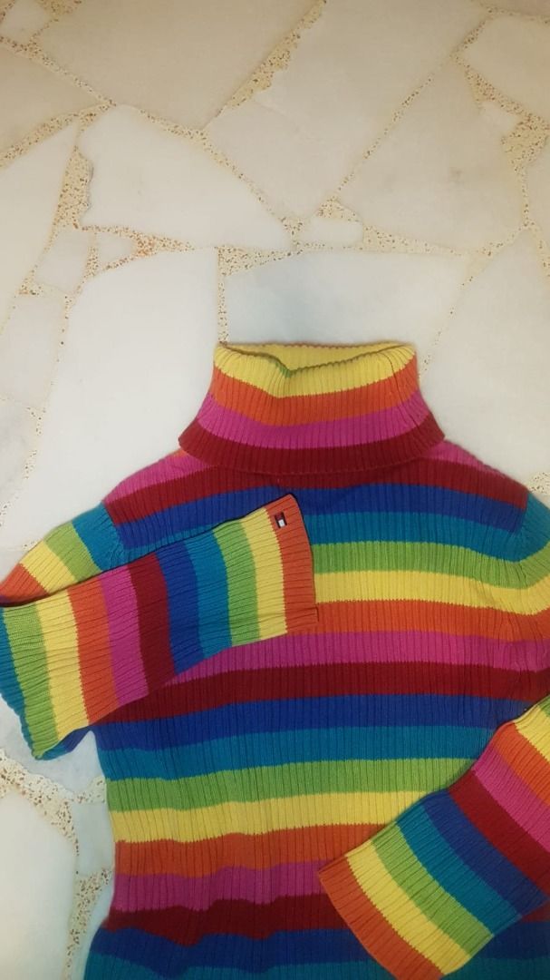 TommyHilfiger Vintage Rainbow Turtle Neck