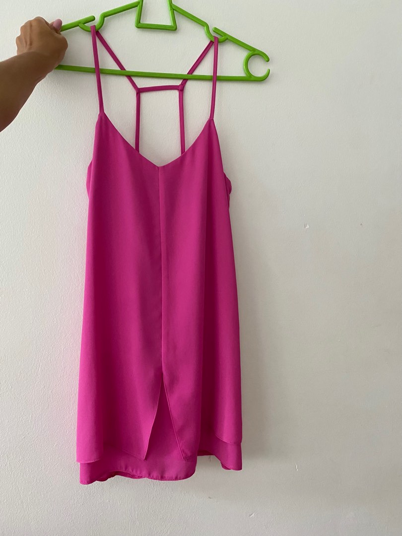 Topshop pink mini slip dress Women s Fashion Dresses Sets