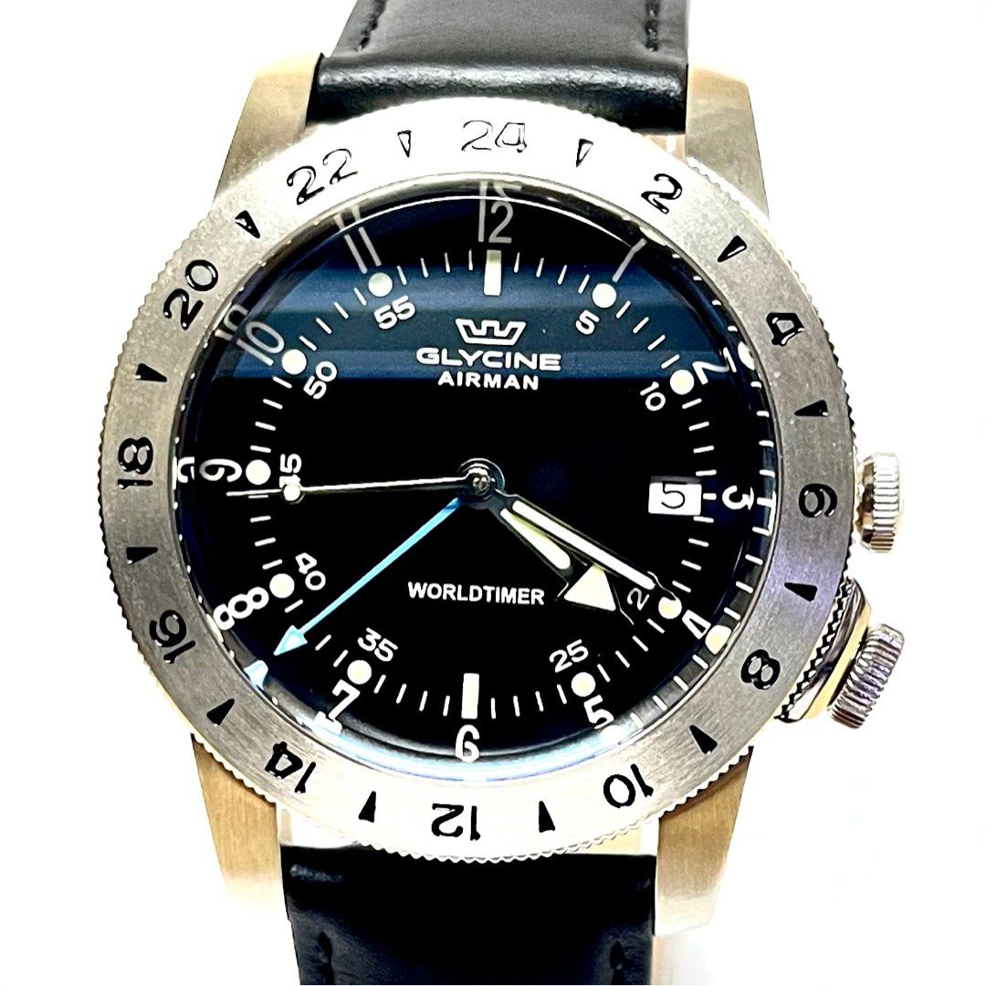 TP GLYCINE Airman GMT Quartz Men Watch 36mm