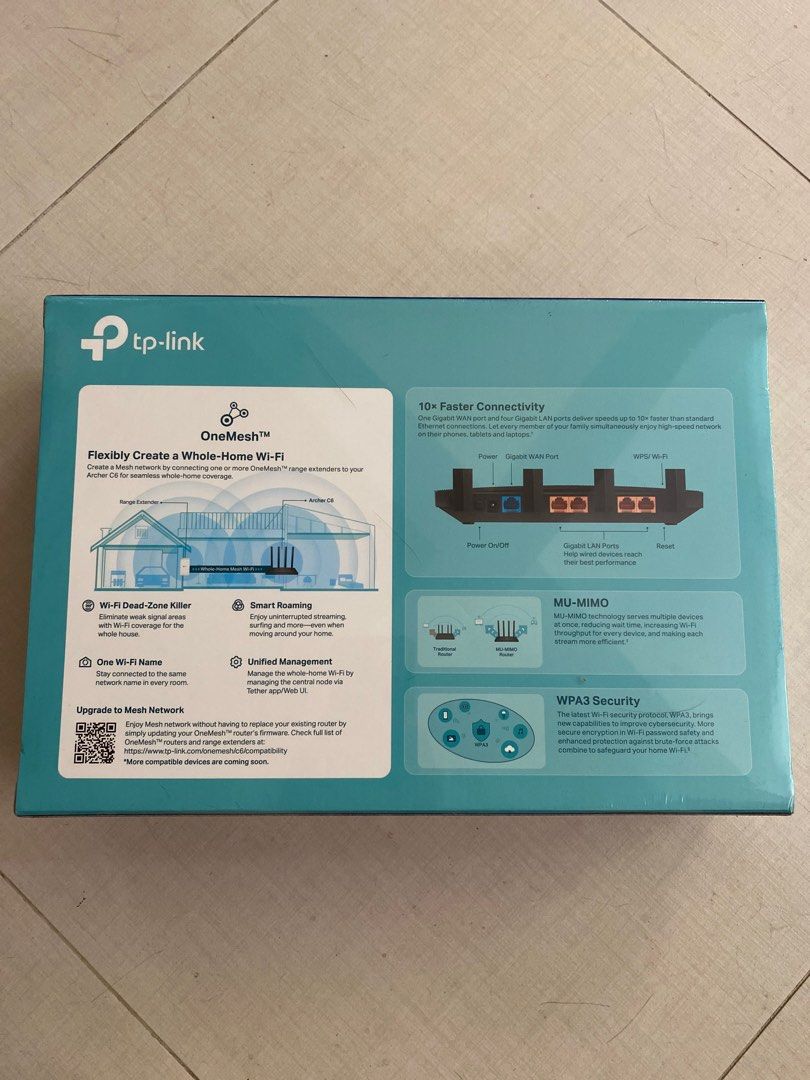 TP-Link AC1200 Archer C6 Mesh Wi-Fi Router, 電腦＆科技, 電腦周邊及配件, Wifi及上網相關產品 ...
