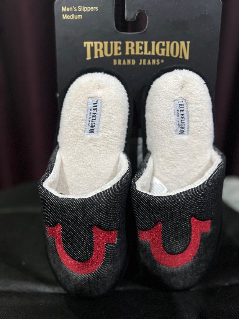 True religion mens 2025 slippers