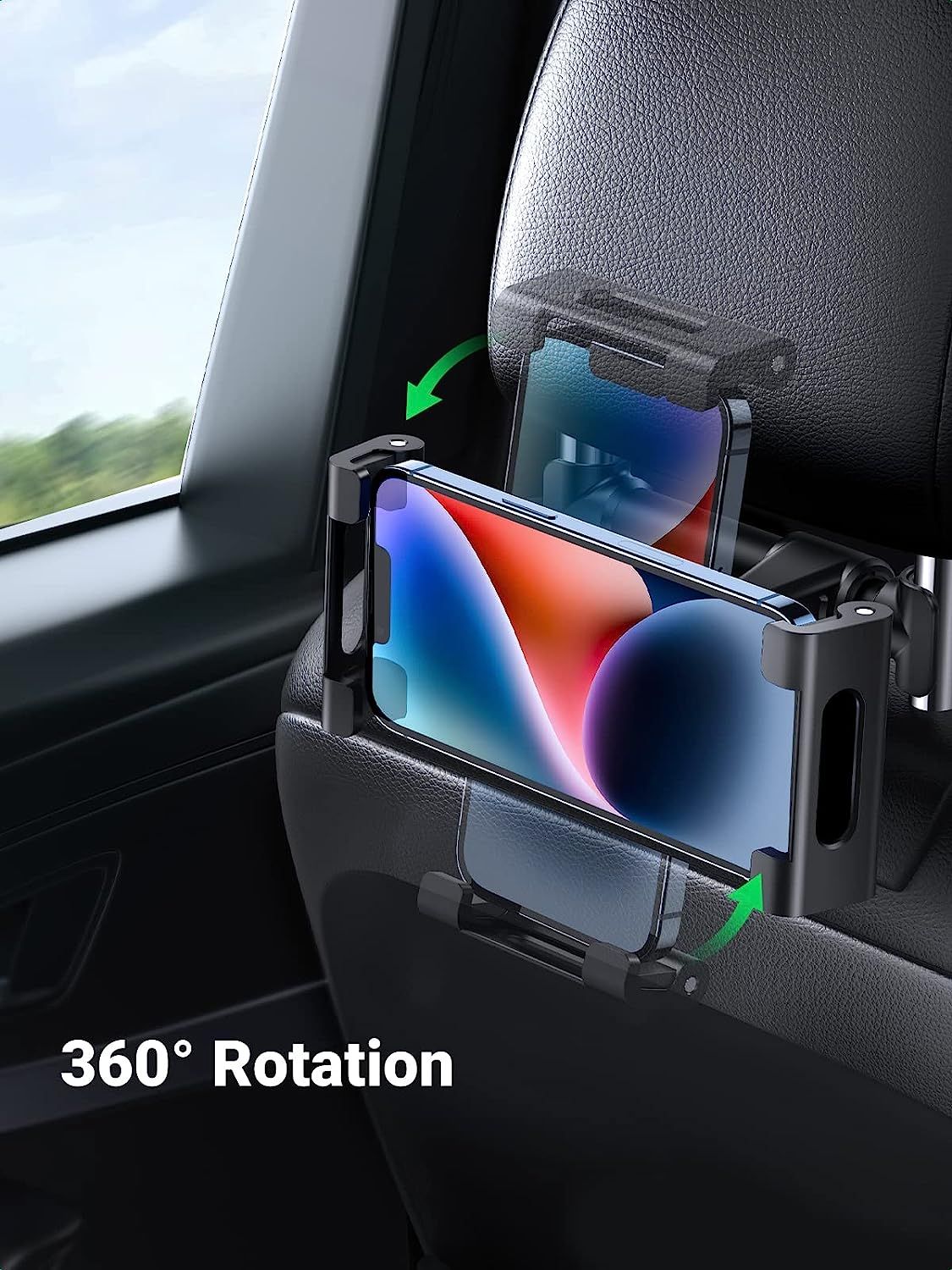 UGREEN Car Headrest Mount Car Seat Tablet Phone Holder Back Seat Rear  Bracket Cradle for iPhone