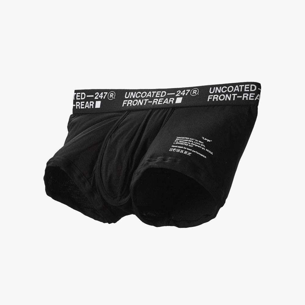 UNCOATED Boxer Briefs - Low Rise (Standard Black) men's underwear, Men ...