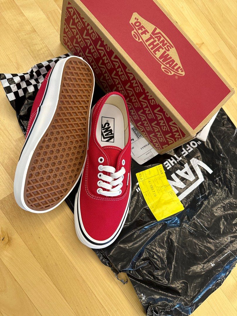 Vans authentic anaheim red on sale