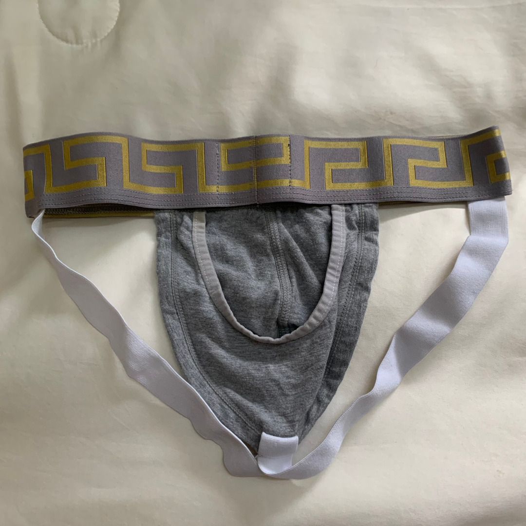Versace underwear (Jockstrap), fit M size, Men's Fashion, Bottoms, New  Underwear on Carousell