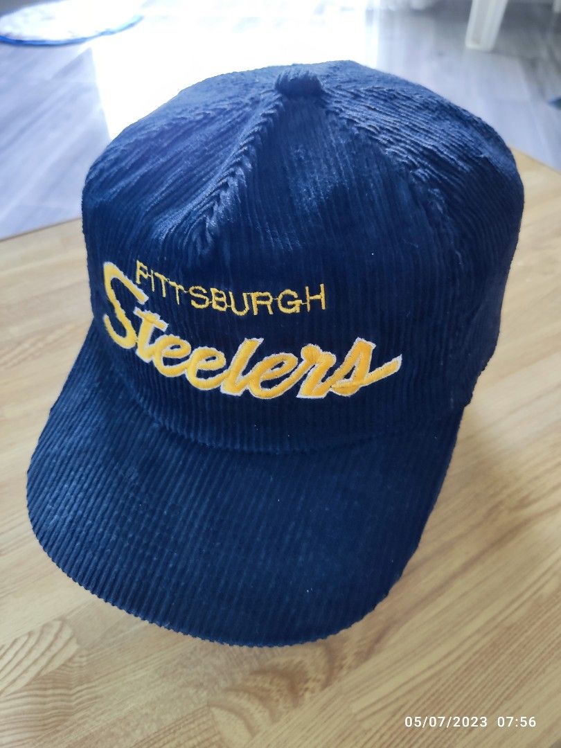 Vintage Cap Steelers Sport Specialties corduroy, Men's Fashion