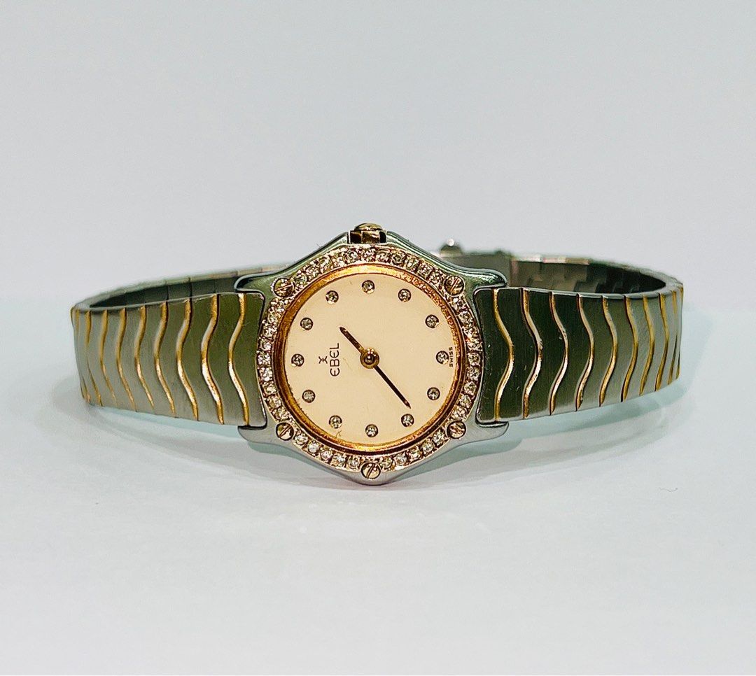 Ebel classic best sale wave diamond watch