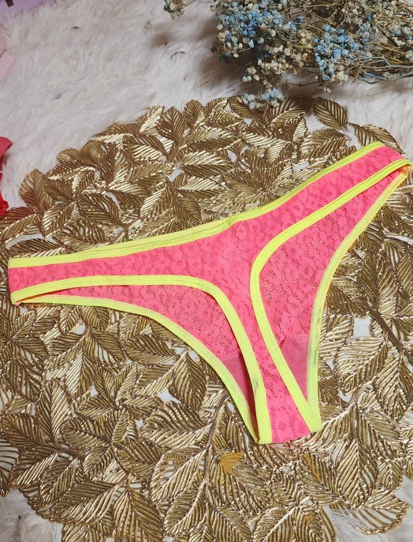 VERT NEON -SEXY LACE THONG main image 1