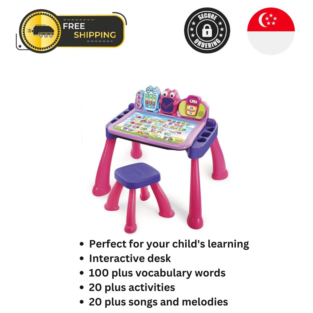 Vtech touch and learn activity desk outlet deluxe pink