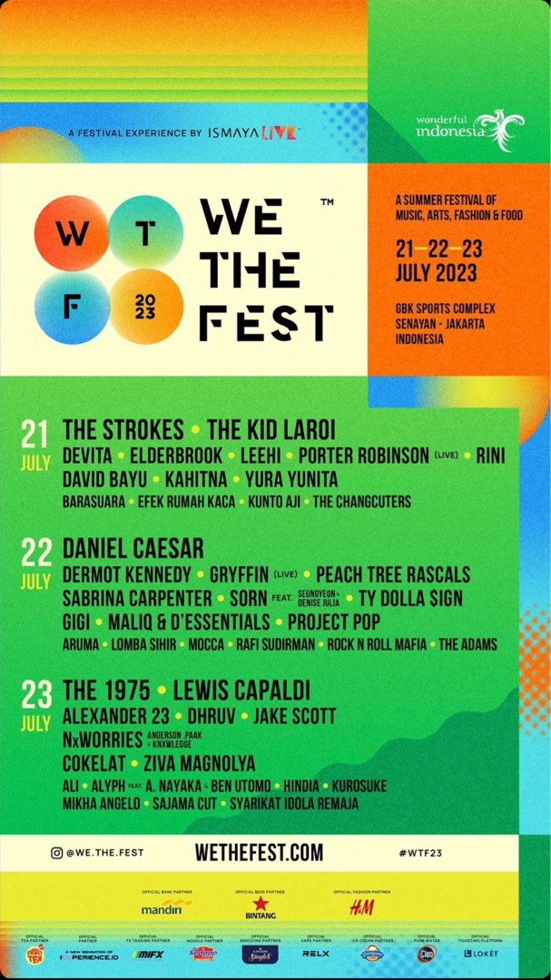 WE THE FEST 2023 on Carousell