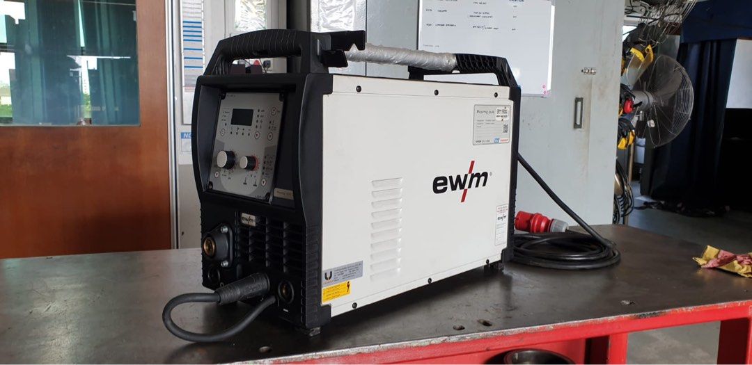 welding machine (Category: Home Improvement Tools & Accessories) located in Singapore. Submitted by andrewanghs (Listing ID 1241268478, Image 1). Description: Brand: EWM Model: Picomig 305 D3 Puls TKG PRODUCTS DESCRIPTION MIG/MAG pulse multi-process First-class EWM welding technology: Efficiency and the sustainable use of resources are the key features of our multiprocess MIG/MAG welding machines. In doing so, the controlled, short circuit-proof 