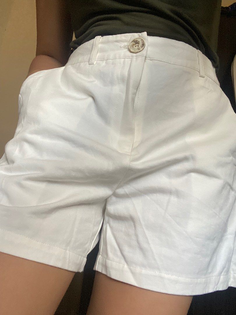 White formal hot sale shorts