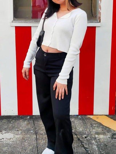 White Longsleeve Cropped Cardigan (Category: Longsleeves) located in Arayat. Submitted by kirishops (Listing ID 1241378917, Image 3). Description: 🌷like new rarely used lang 🌷 rfs: bought brandy melville brand nalang 🌷good investment for basic outfits 🌷fits small- med.