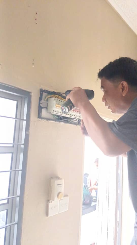 Wiring led, wiring rumah, penambahan point plug suis