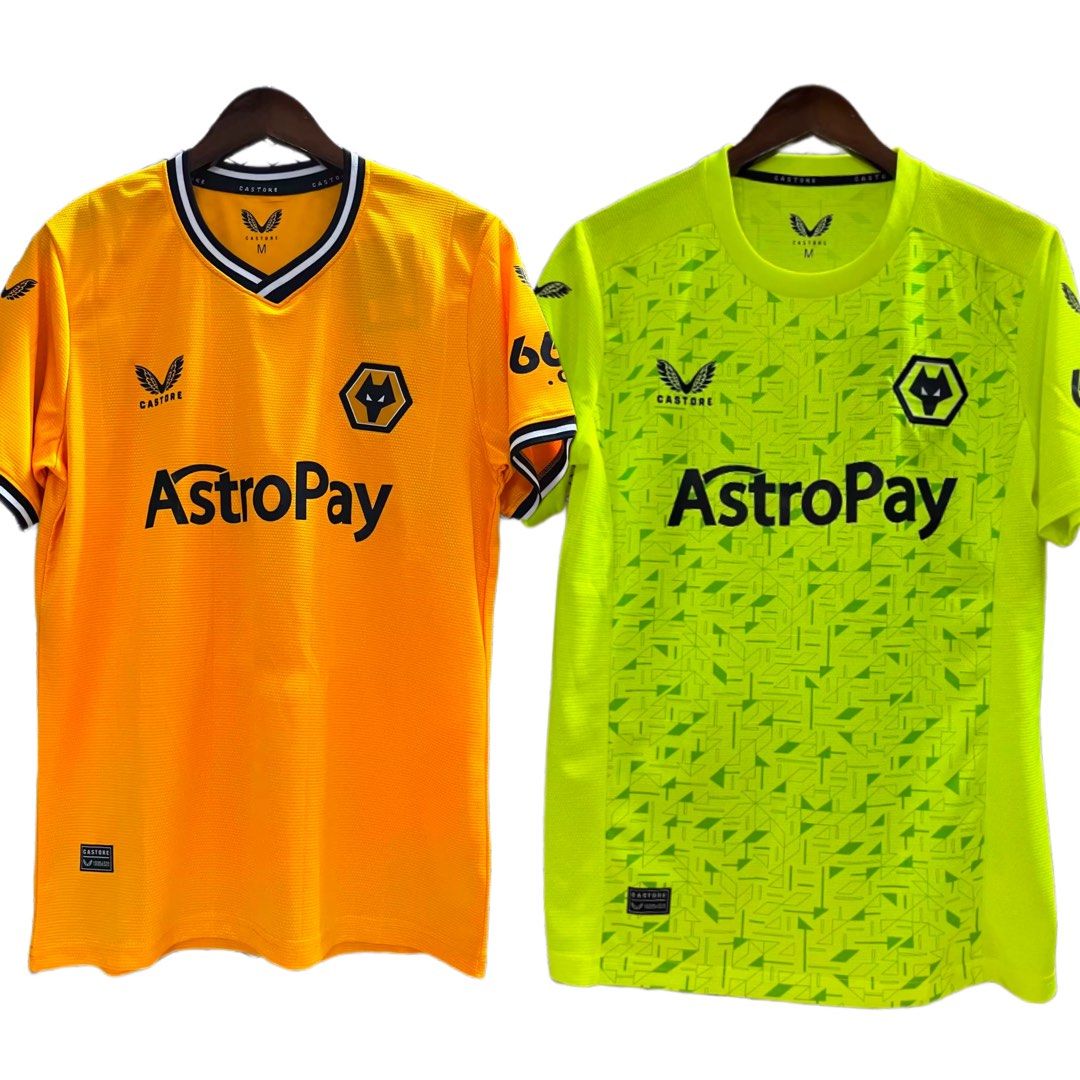 Wolves Home Jersey 2324 Fan version Football Jersey Soccer Jersey Tshirt, Men's Fashion, Tops