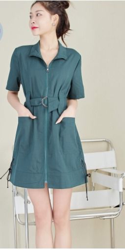 Casual button sales dress