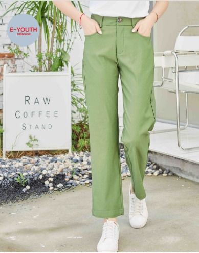 Casual straight leg pants clearance
