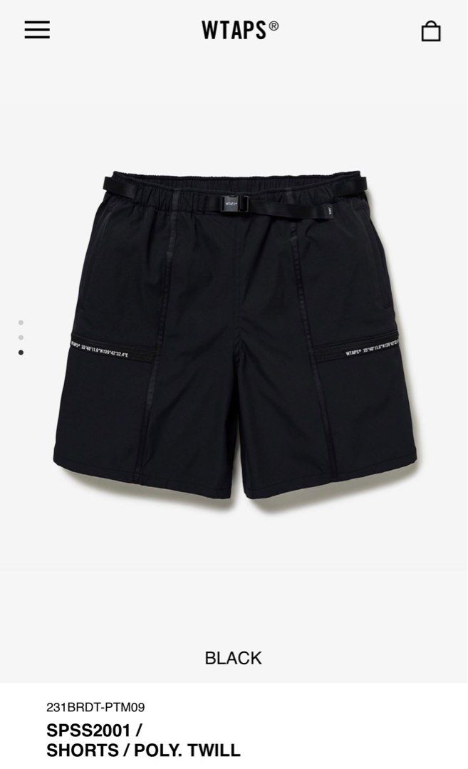 全新］WTAPS SPSS2001 /SHORTS/POLY.TWILL, 男裝, 褲＆半截裙, 短褲