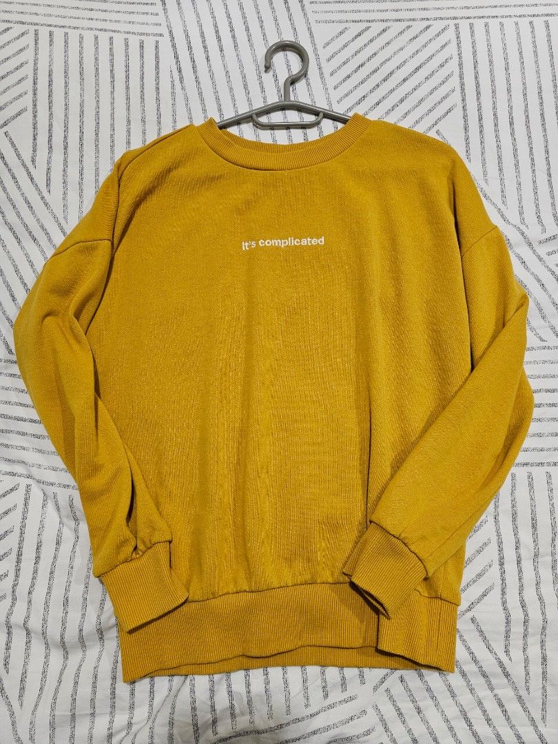 WTS WTT Mustard Yellow Long Sleeve Pullover trades ok